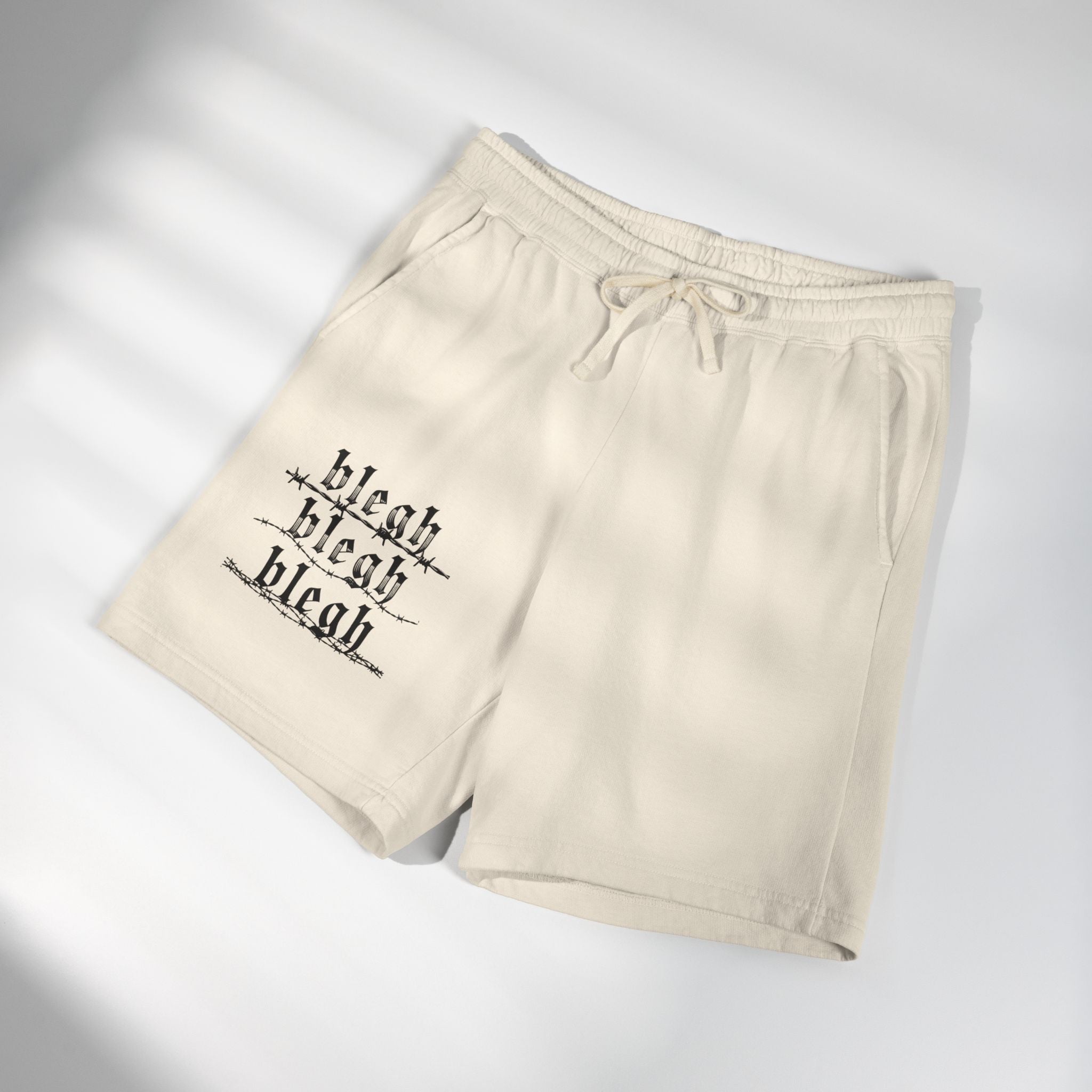 Unisex Garment-Dyed Lightweight Fleece Sweat Shorts BLEGH